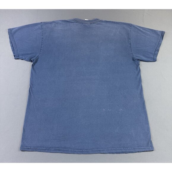 Rare Vintage Y2K Nike Swoosh Faded Thrashed Navy Blue XL Shirts Sports Hype Gym - Picture 2 of 13